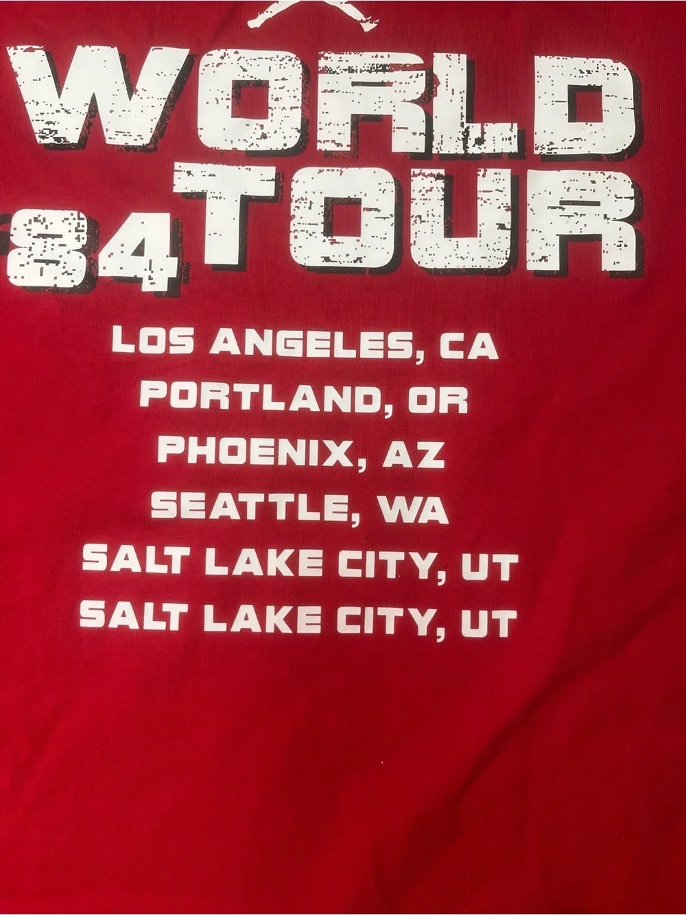 Sz Various Jordan Red World Tour Trophy Graphic